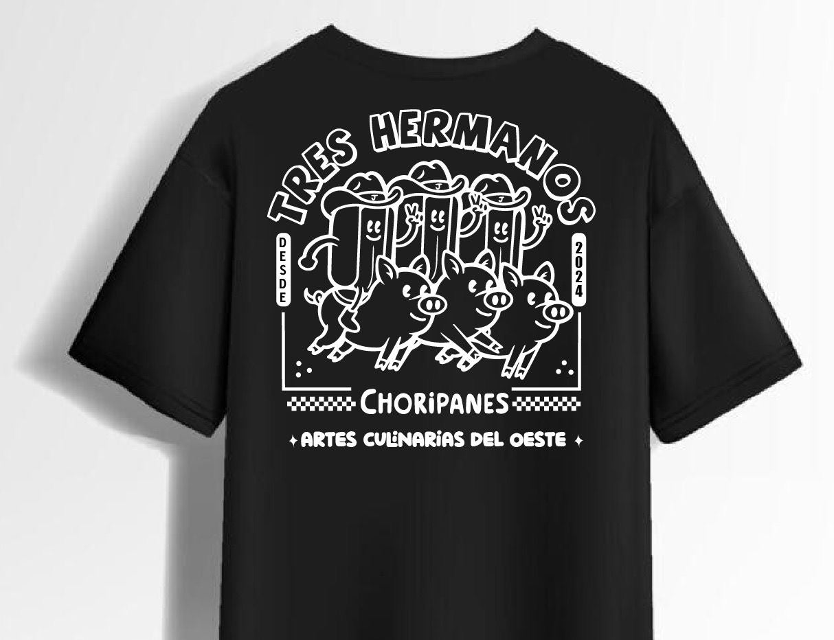Camiseta Manga Corta - Tres Hermanos del Oeste