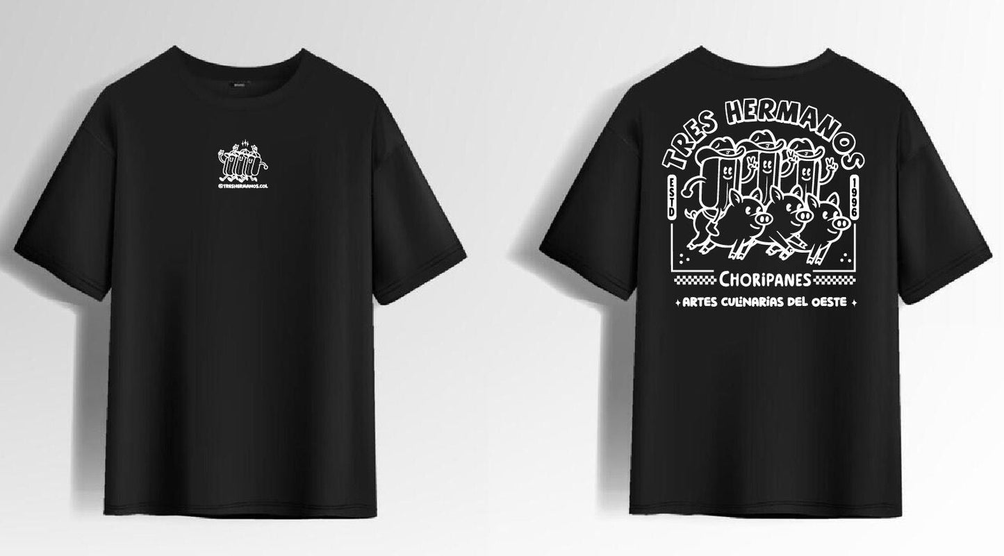 Camiseta Manga Corta - Tres Hermanos del Oeste